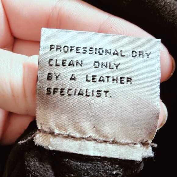 Vintage Golden Bear Suede Leather Oversized Shirt L - Picture 9 of 10